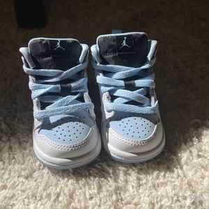 Nike Jordan 1 MID. White/ Ice Blue-Black. Size: 3c. Box included.